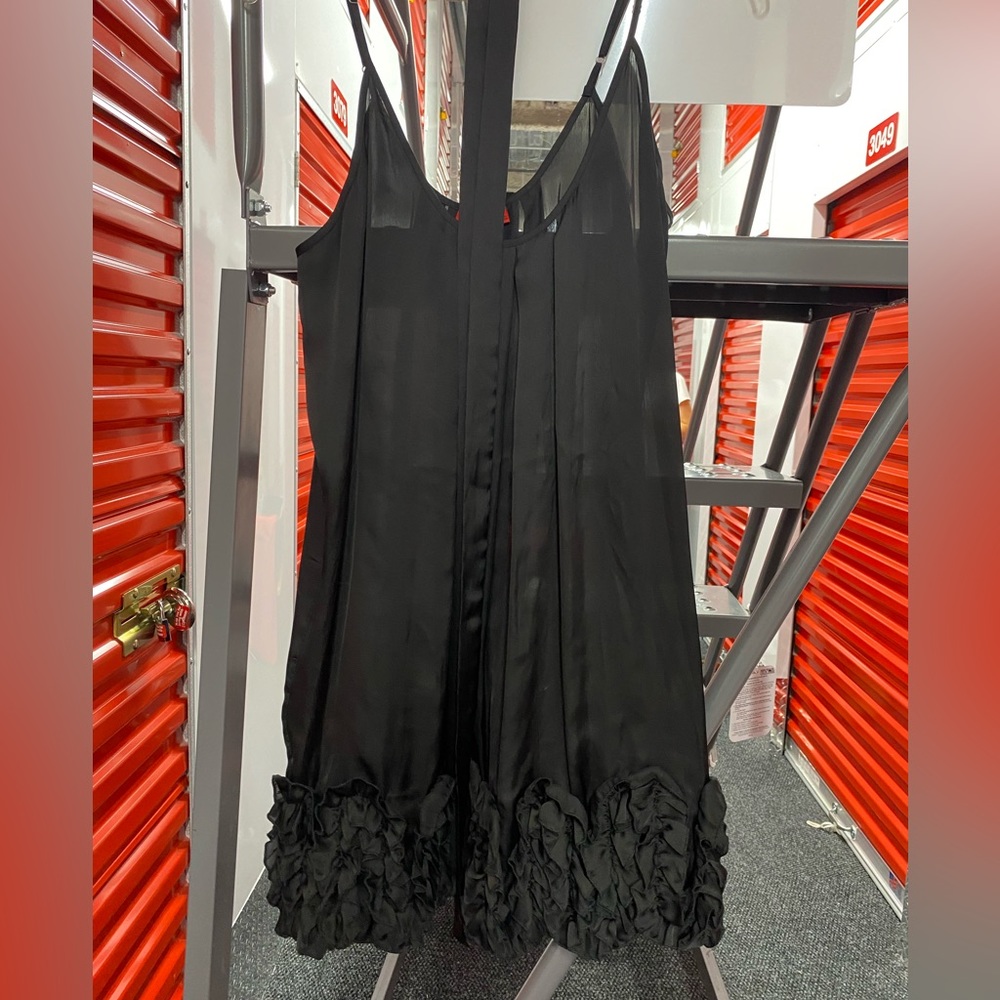 5/48 black silk dress